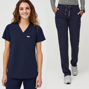 Figs Yola Skinny Scrub Pants 2.0 *limited edition & Catrina One Pocket Scrub Top